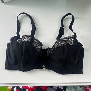 Beija London Zephyr Z bra in black, J hook in back, 36F